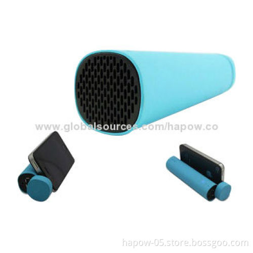 Micro speakers with headphones holder and power bank gained CE, FCC, RoHS, PSE marks